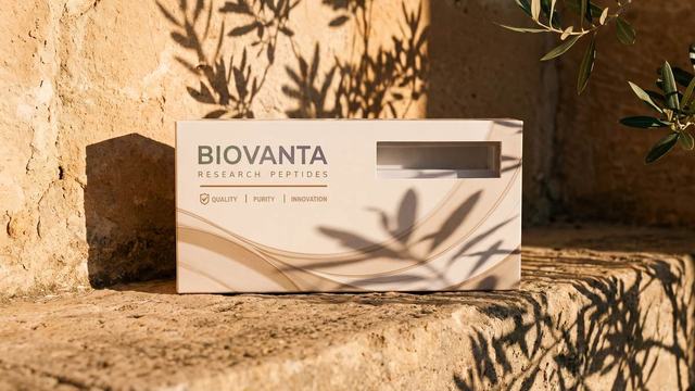The Biovanta carton on a sunlit stone step